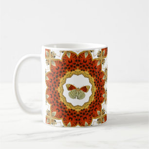 Mug Bouche rouge vintage et verte molle dans le cadre