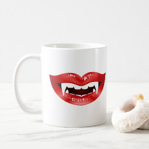 Mug Bouches de Vampire Rouges Illustrées