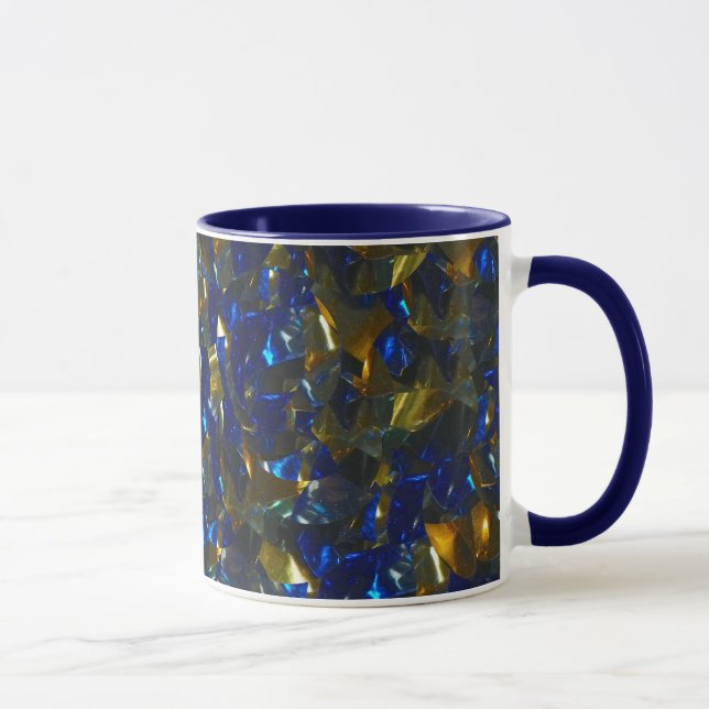 Mug Bouchon bleu doré (Droite)