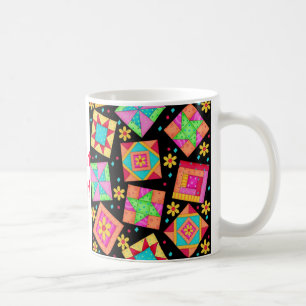 Mug Bouchon de bouchon à patchwork noir
