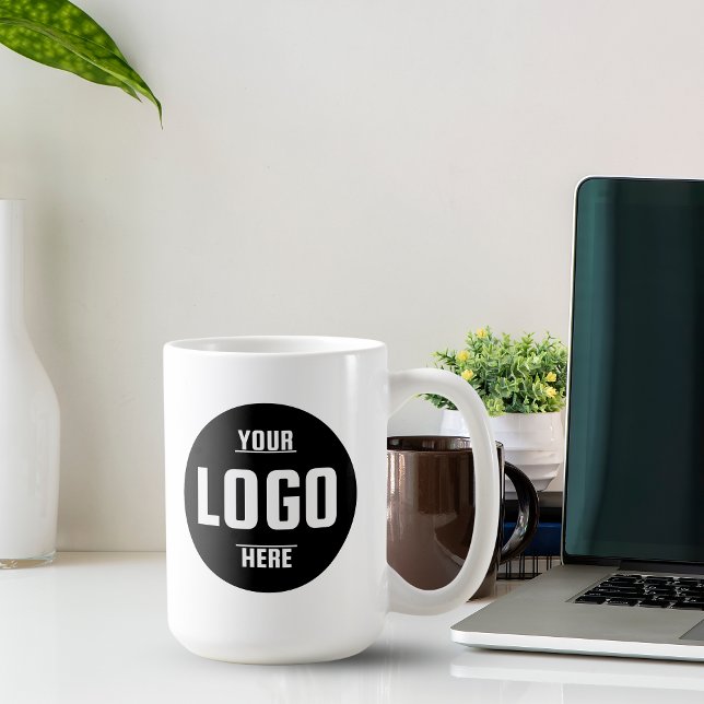 Mug Bouchon de café de marque logo personnalisé - Parf (Custom Business Logo Branded Coffee Mug – Perfect)