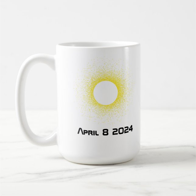 Mug Bouchon de café éclipse solaire (Gauche)