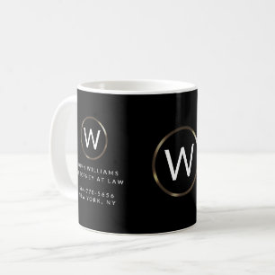 Mug Bouchon de café monogramme professionnel