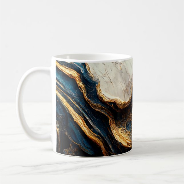 Mug Bouchon de décoration en marbre de luxe (Gauche)