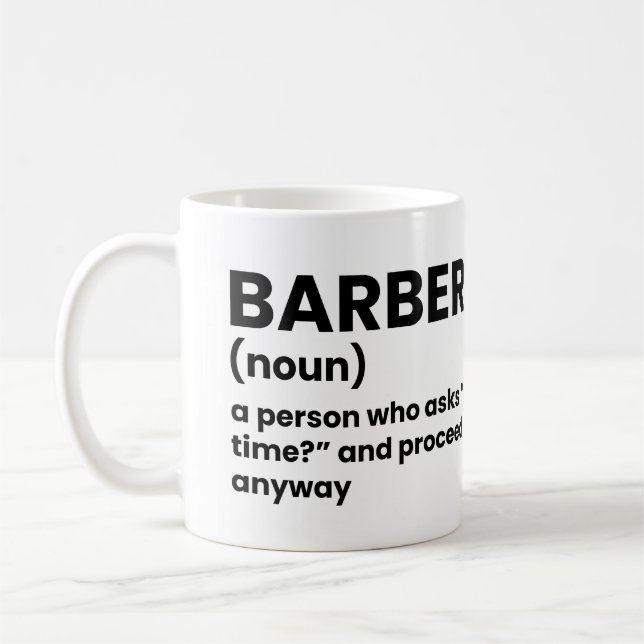 Mug Bouchon de définition de tâche de barbier (Gauche)