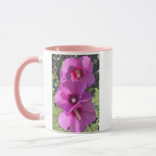 Mug Bouchon de fleurs violettes (Gauche)