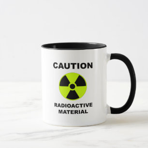 Mug bouchon de matières radioactives