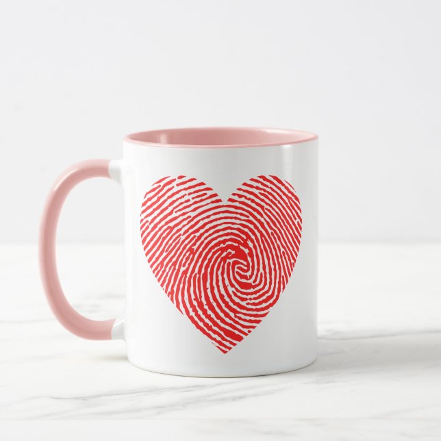 Mug Bouchon d'encre du coeur (Gauche)