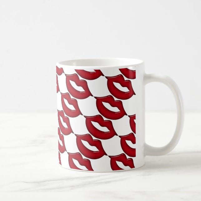 Mug Bouchon rouge à lèvres chaudes (Droite)
