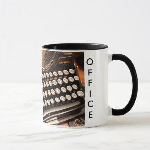 Mug Bouchon vintage du bureau de la machine à écrire