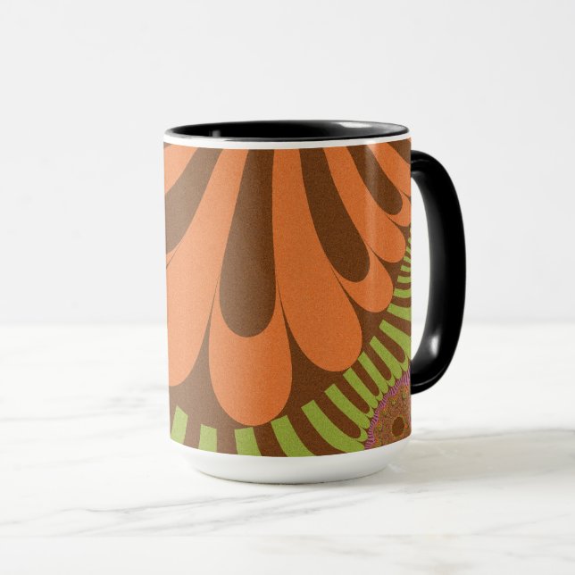 Mug Boucle arc-en-ciel d'automne (Devant droit)