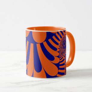 Mug Boucle orange et bleue