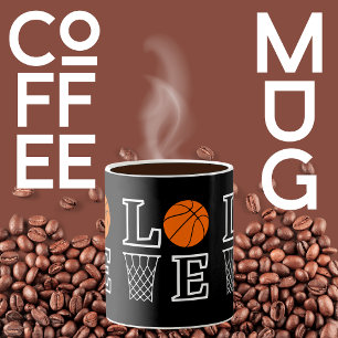 Mug Boucles de basket-ball, Lecteur de basket-ball Cad