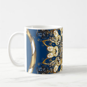 Mug Boucles d'or, Motif Vintage oriental.