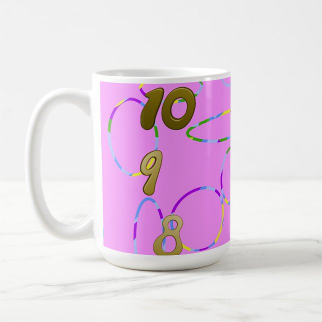 Mug Boucles en rose (Gauche)