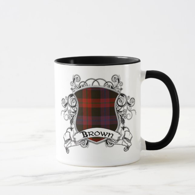 Mug Bouclier Brown de tartan (Droite)
