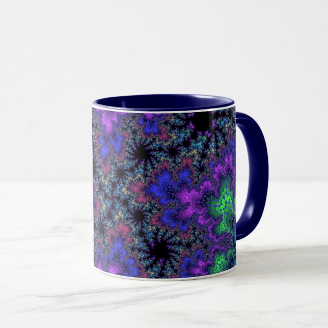Mug Bouclier d'aquarelle violet (Devant droit)