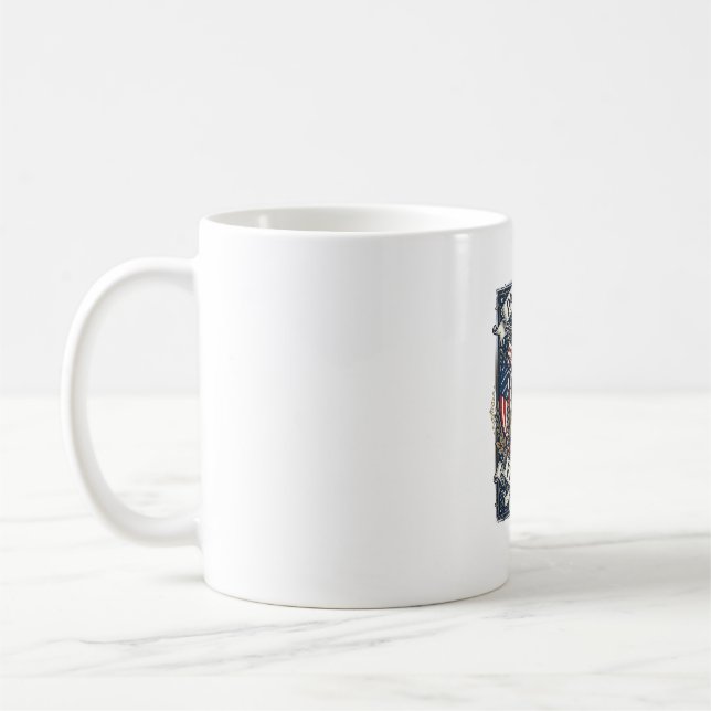 Mug Bouclier de bataille patriotique 1776 Sym (Gauche)