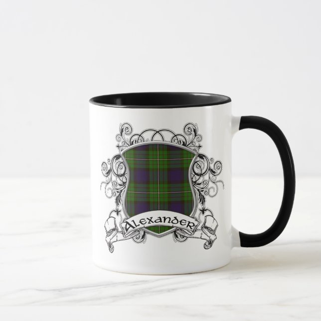 Mug Bouclier de tartan d'Alexandre (Droite)