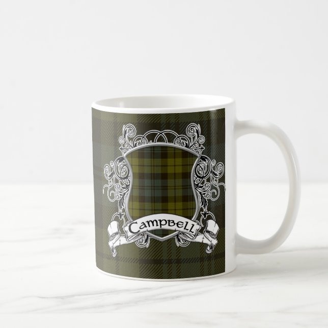 Mug Bouclier de tartan de Campbell (Droite)