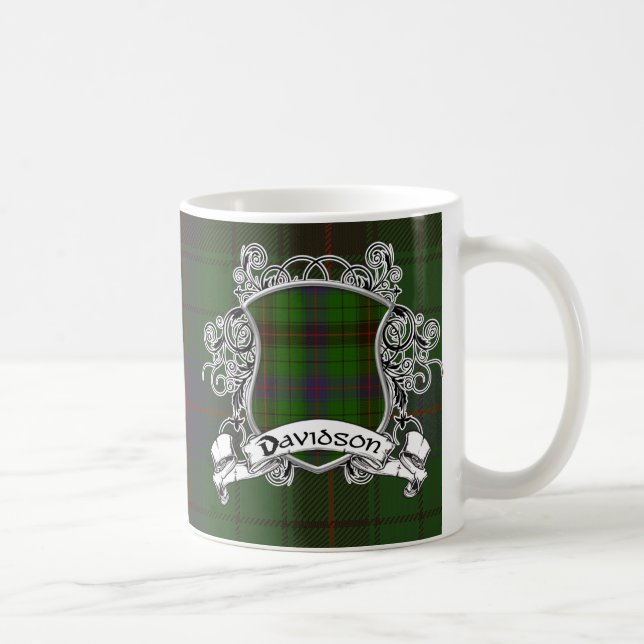 Mug Bouclier de tartan de Davidson (Droite)