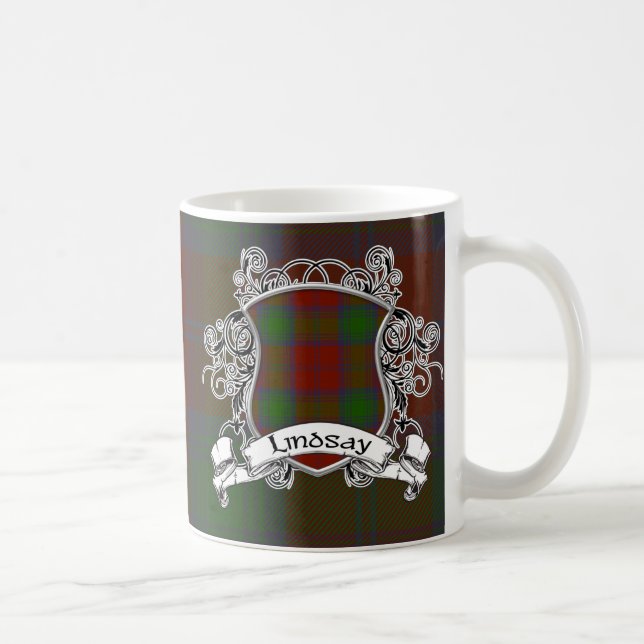 Mug Bouclier de tartan de Lindsay (Droite)