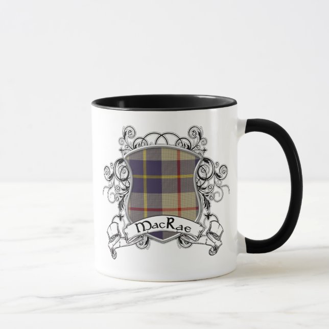 Mug Bouclier de tartan de MacRae (Droite)