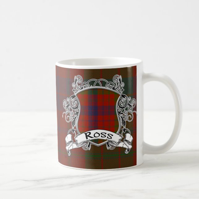 Mug Bouclier de tartan de Ross (Droite)
