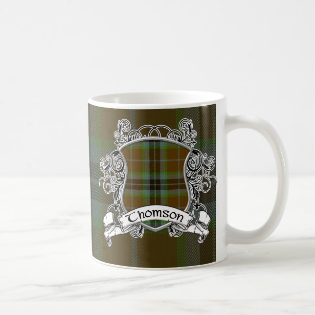 Mug Bouclier de tartan de Thomson (Droite)