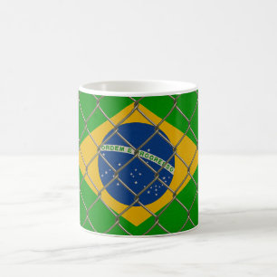 Mug Bouclier du drapeau brésilien