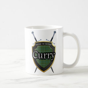 Mug Bouclier et épées Clan Currie Curry Tartan