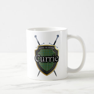 Mug Bouclier et épées écossais de tartan de Currie de