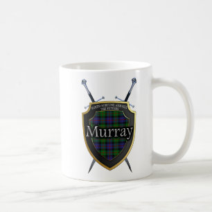 Mug Bouclier et épées écossais de tartan de Murray 