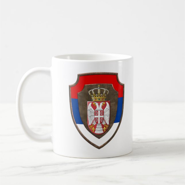 Mug Bouclier médiéval serbe armoiries neuves (Gauche)
