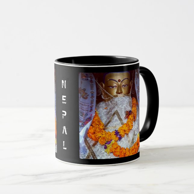 Mug Bouddha antique, L'Himalaya - Népal (Tibet) (Devant droit)