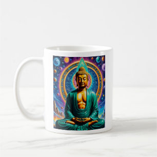 Mug Bouddha cosmique rayonnant Univers T chemise desig