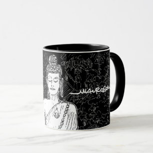 Mug Bouddha Wat Pho Temple Bangkok Thaïlande B&W