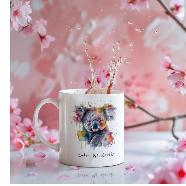 Mug Bouddles Koala en couleur, personnalisé (Créateur téléchargé)