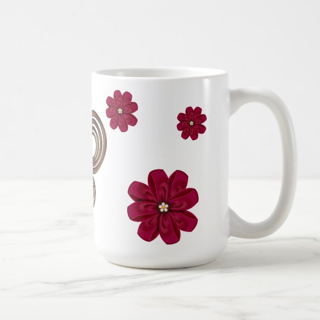 Mug Boue à fleurs papillon (Droite)