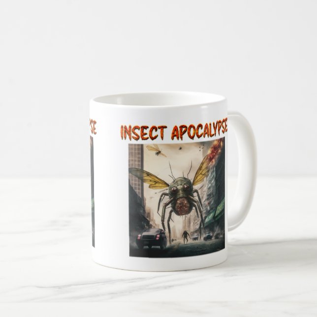 Mug Boue classique de l'Apocalypse d'insectes, 11 oz (Devant droit)