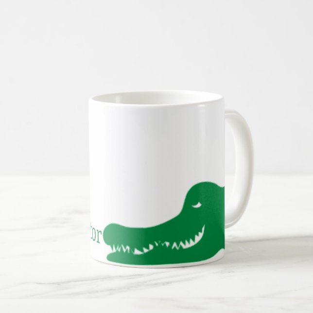Mug Boue d'alligator verte (Devant droit)