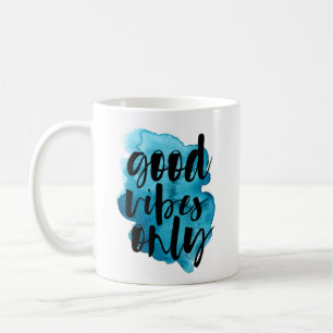 Mug Boue d'aquarelle Good Vibes