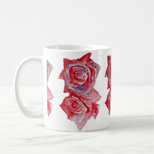 Mug Boue d'aquarelle rouge