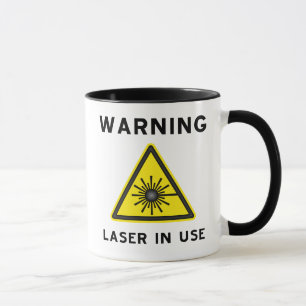 Mug Boue d'avertissement laser
