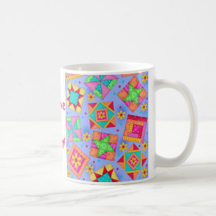 Mug Boue de bouchon de patchwork