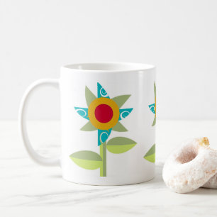 Mug Boue de café à fleurs de roue