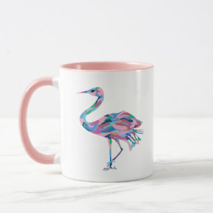 Mug Boue de café aquarelle de grue