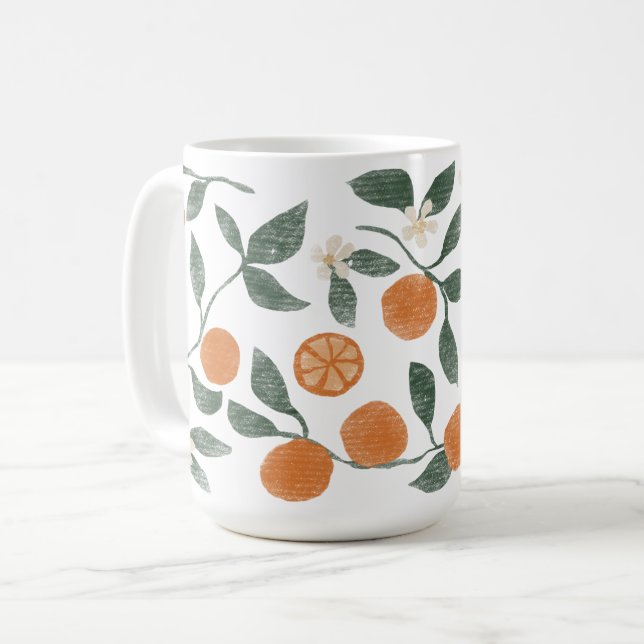 Mug Boue de café aux Oranges (Devant gauche)