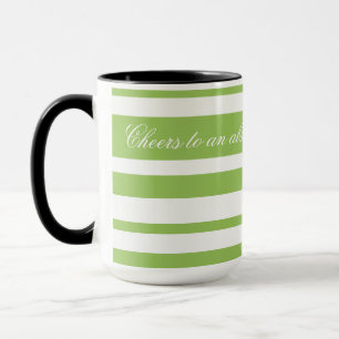 Mug Boue De Café Avec Grandes Pâtes Vertes