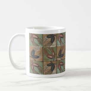 Mug Boue de café avec tuile en pin Design